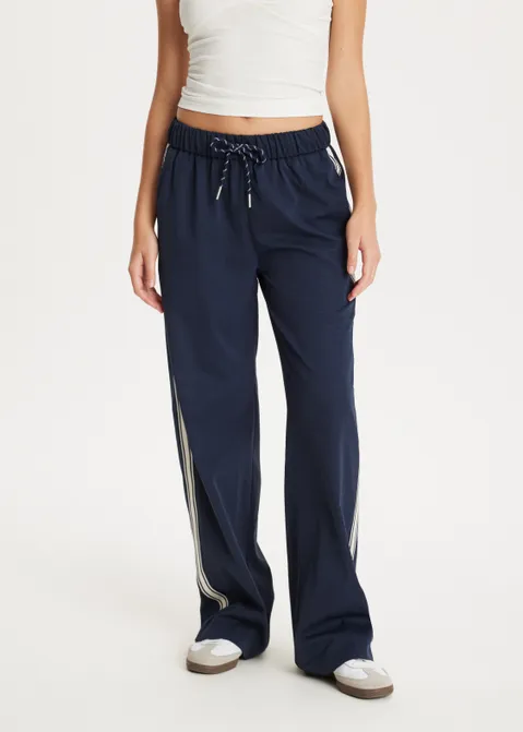 Trackpants met streep blauw (BLW.D)