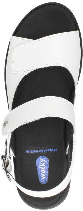 Wolky Sandalen Plat wit