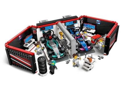 LEGO F1® garage met Mercedes-AMG en Alpine auto's (60444)
