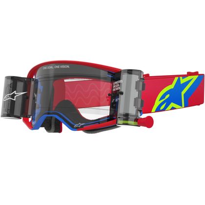Masque cross Alpinestars SUPERTECH CORP ROLL OFF 2025 - Rouge / Bleu