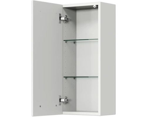 Pelipal Kumba badkamermeubelset (B x H x D 137 x 200 x 50 cm), glanzend witte fronten, 5-delige set inclusief witte mineraalstenen wastafel, halfhoge kast, onderkast en bovenkast (99.770125093)