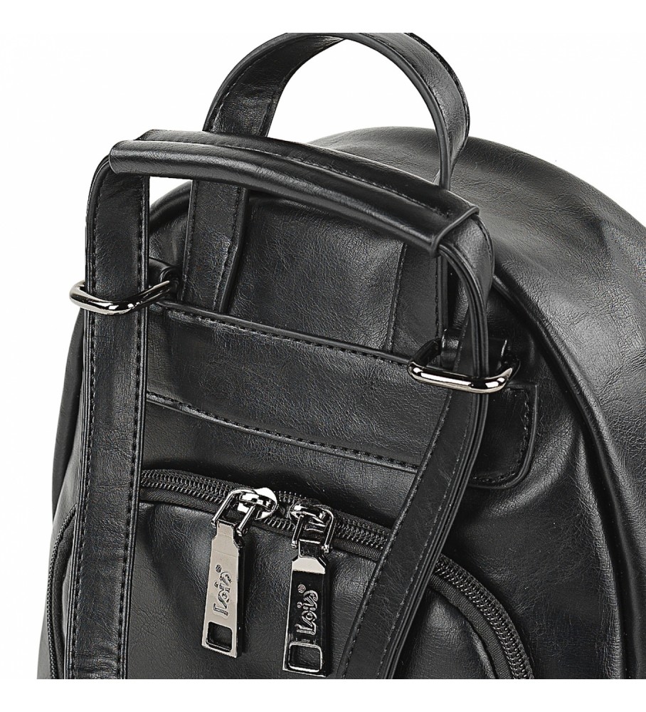 Mochila antifurto Lois preta - 23x27x11cm -
