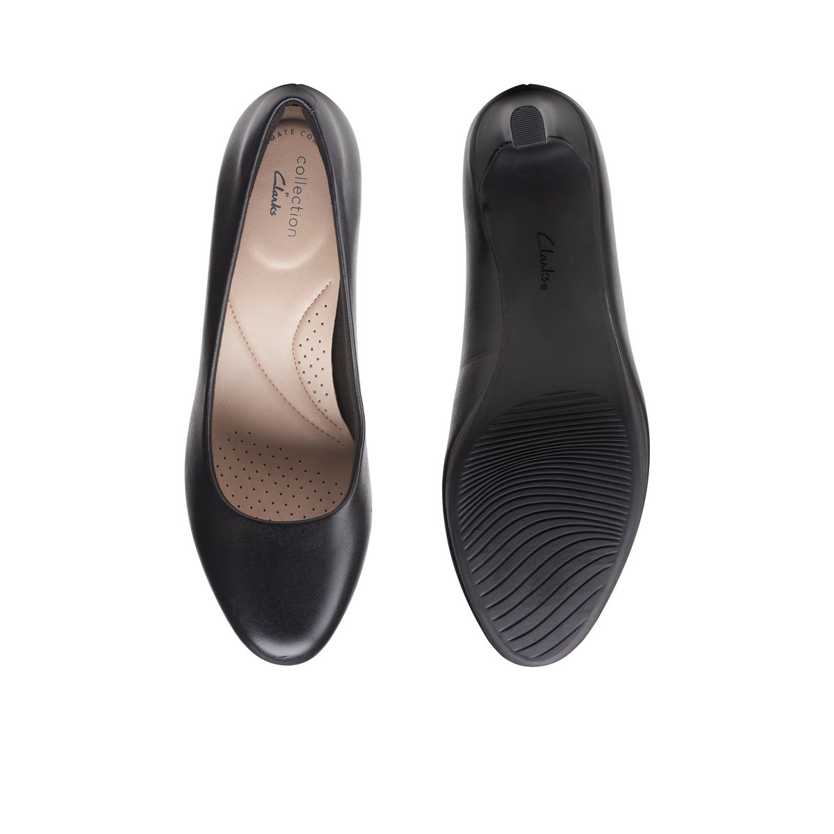 CLARKS-Ambyr joy-Talons hauts/Escarpins - Talon plat - Noir/Noir