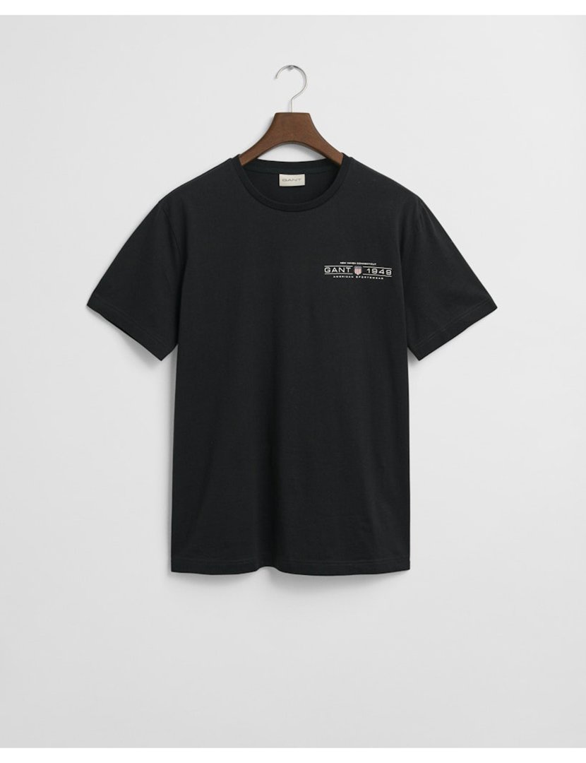 Black Printed Graphics T-shirt