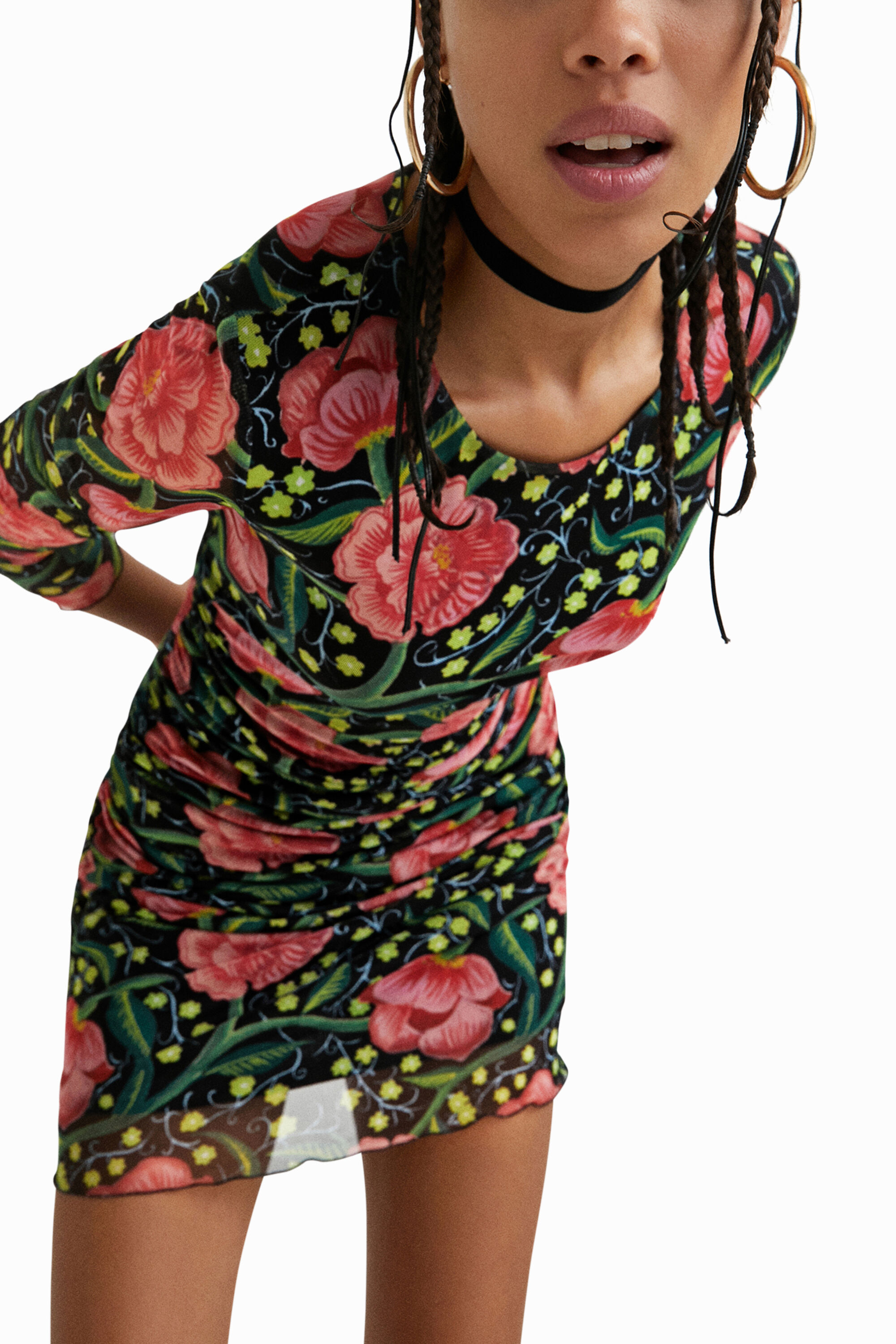 Robe slim doublure interne
