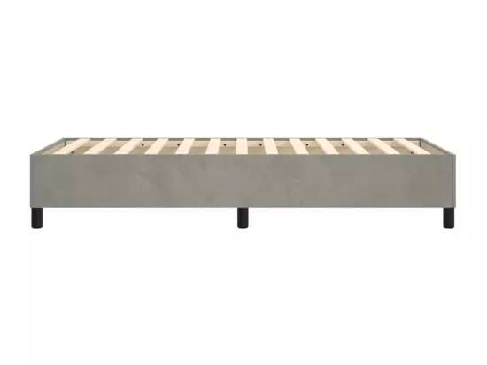 Sommier à lattes de lit Gris clair 90x200 cm Velours