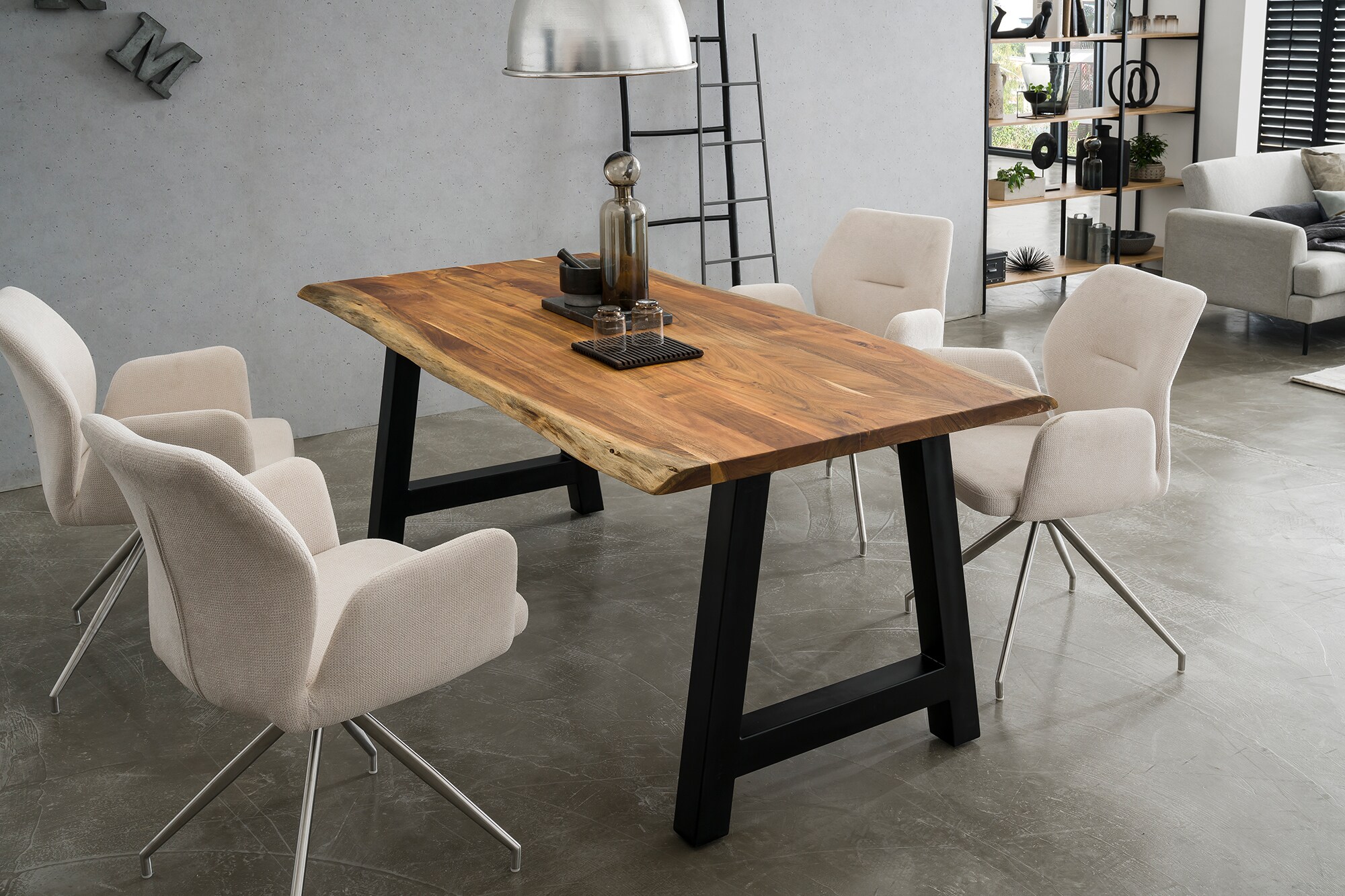 Esstisch Akazie 220x110 cm Esszimmertisch Küchentisch Tisch Holztisch