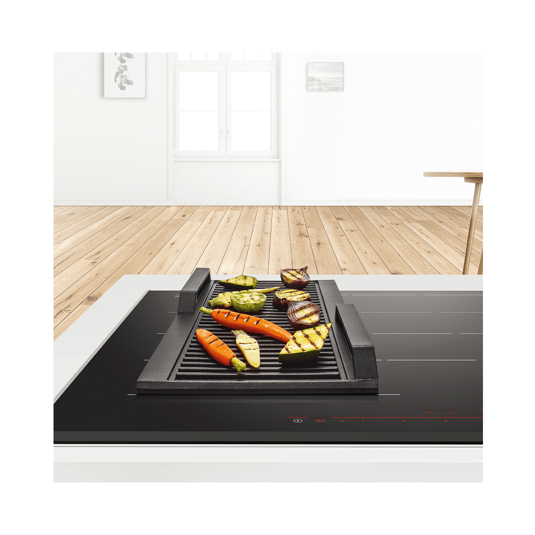 Bosch HEZ390522 Grillplatte für Induktionskochfelder 370 x 250 mm