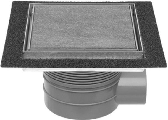 Easy drain - Aqua Plus Quattro - Vloerput - RVS - Betegelbaar Rooster