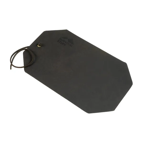 Survival Stuff -  Survival Stuff Lederunterlage Balg schwarz