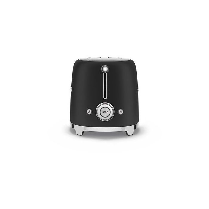 SMEG Toaster 2-Schlitz 50's Retro Style TSF01BLMEU Schwarz Matt