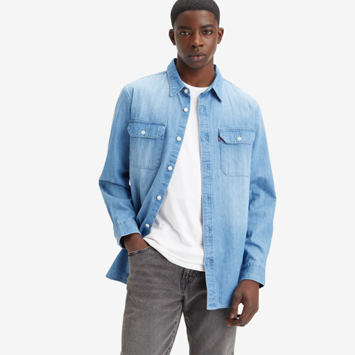 Levi's Jackson Worker Skjorte, Franklin Light Wash, S