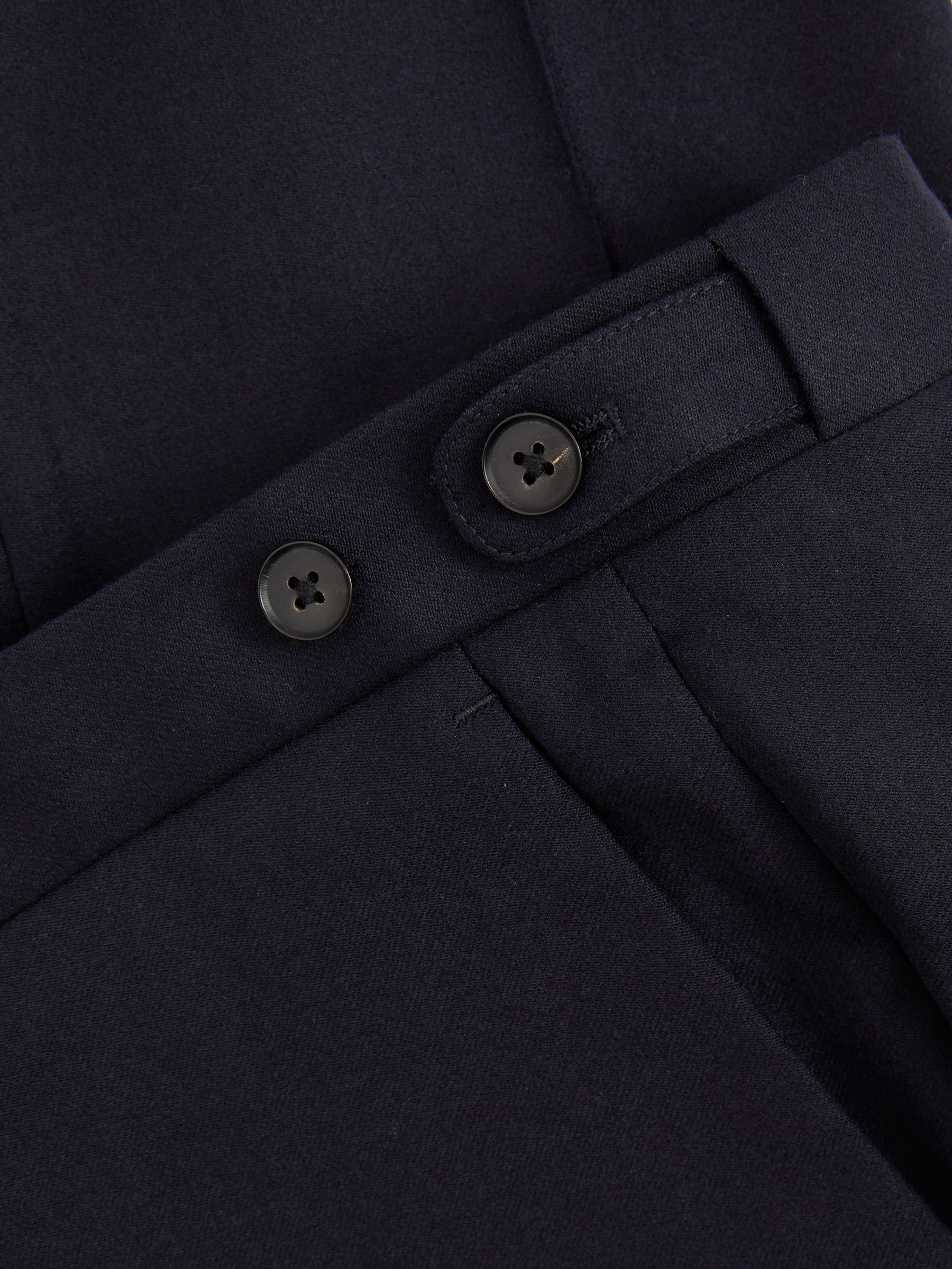 Reiss Combo Wool-Blend Flannel Suit Trousers