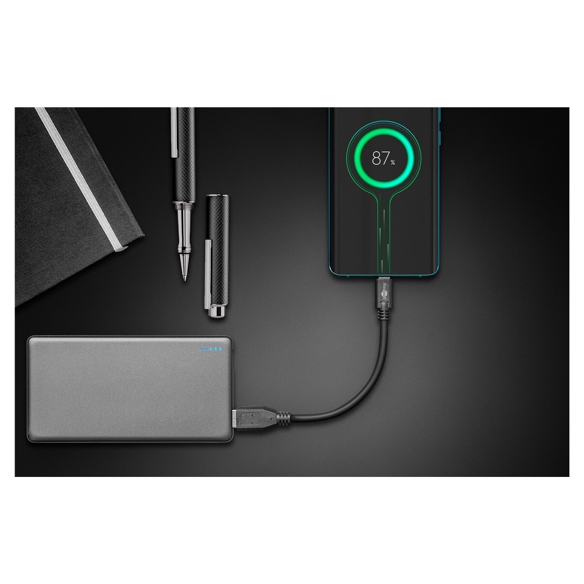 Goobay Synkroniser og lad Super Speed ​​​​USB-C™ til USB A 3.0-ladekabel