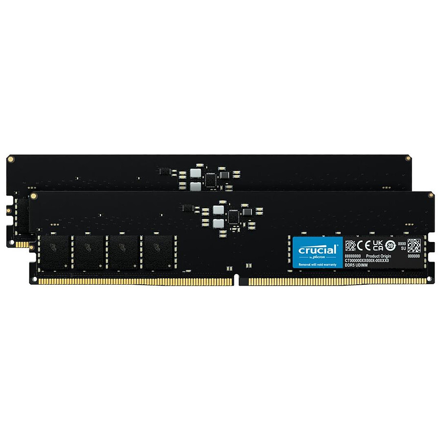 Crucial - 2 x 32 Go (64 Go) - DDR5 4800 MHz - CL40