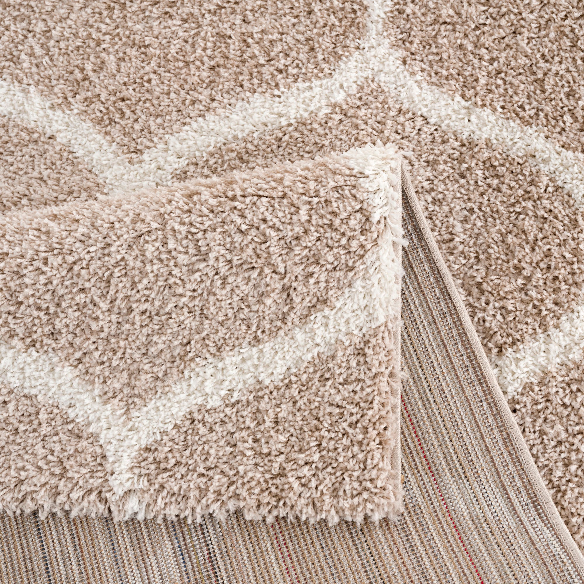 Sanat Hochflor-Teppich »Madrid« rechteckig 30 mm Höhe Wohnzimmer, Langflor, Shaggy Teppich