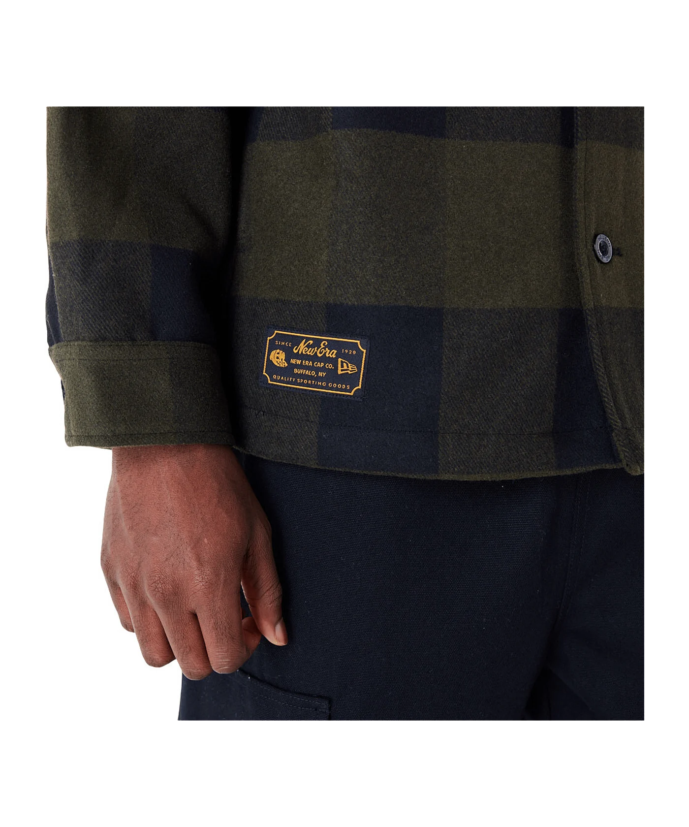 New Era Ne Branded Plaid Trainingsjacke Grün