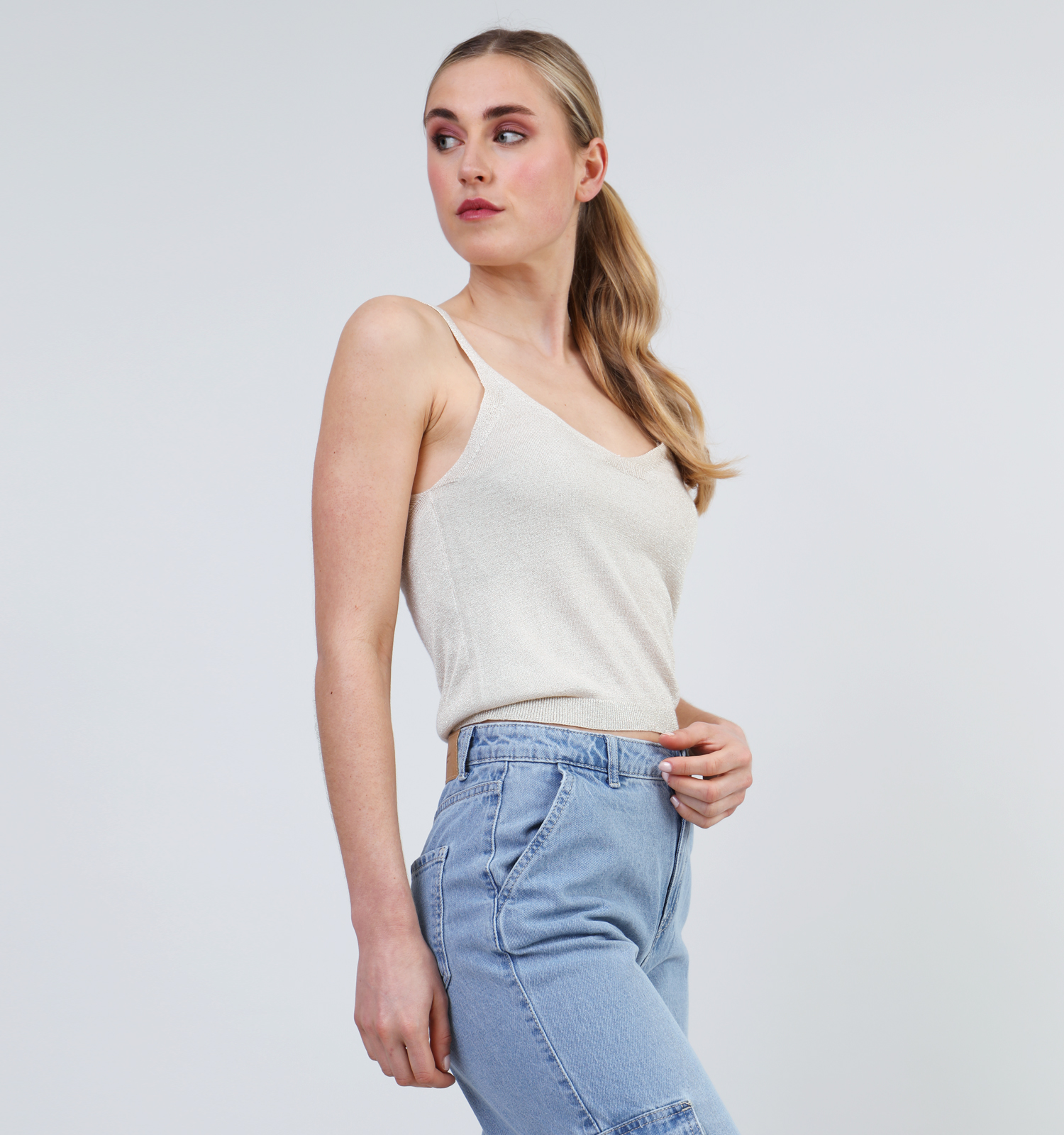 Topje beige