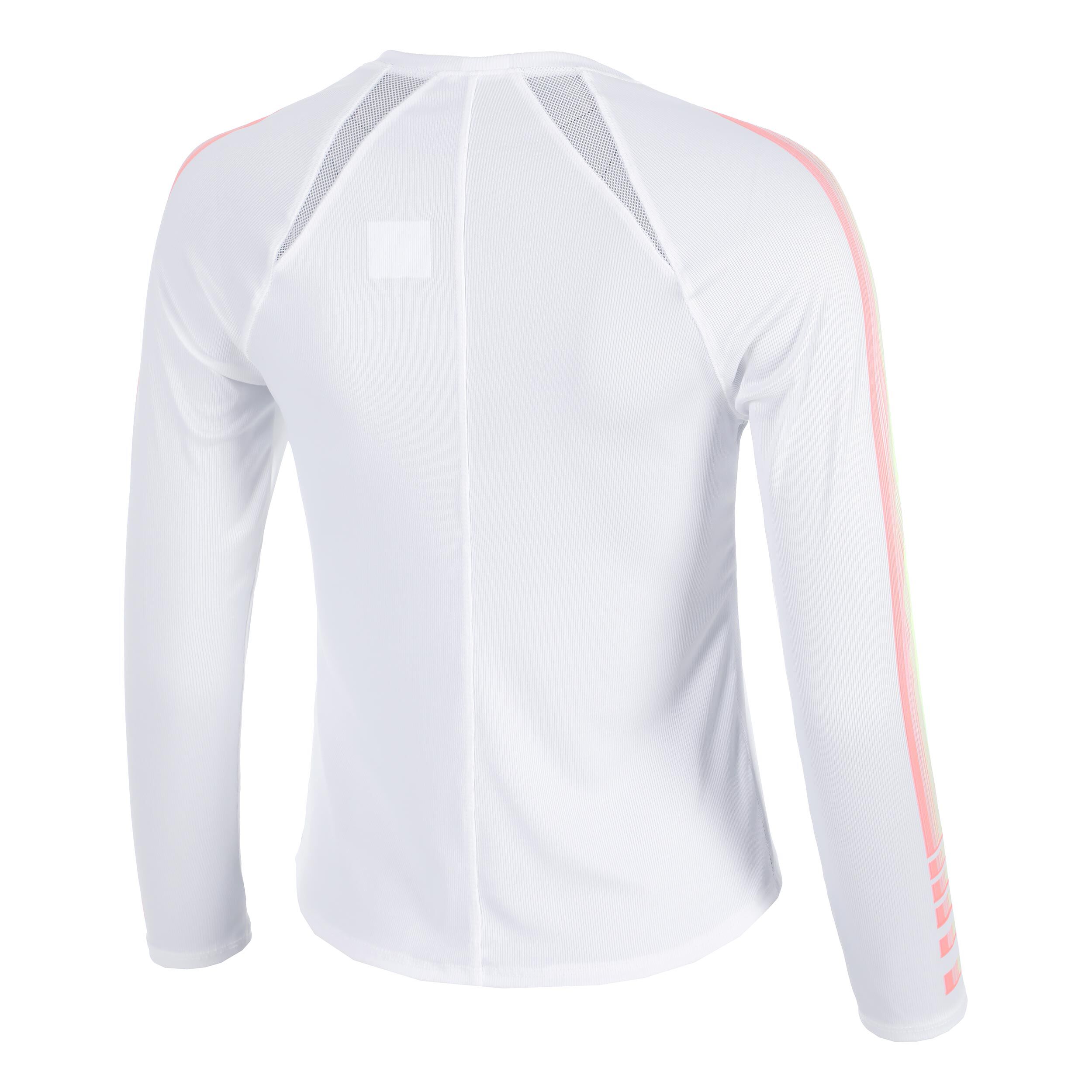 Lucky in Love Sunset Spin Haut Manches Longues Femmes - Blanc , Orange