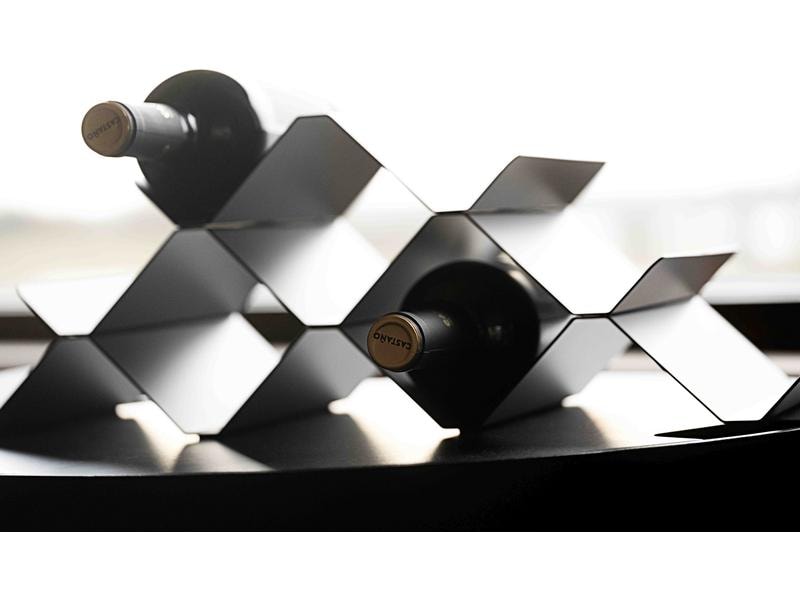 Zone Denmark Weinregal Rocks für 9 Flaschen, Schwarz Weinregal aus Metall