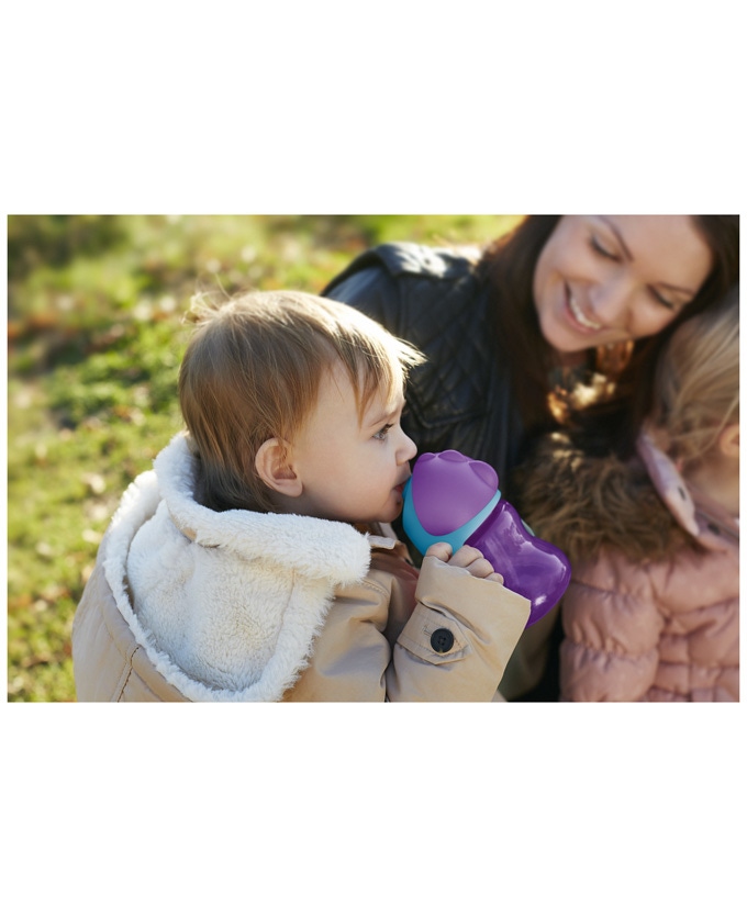 Philips Avent rietjesbeker 200ml 9+ maanden paars