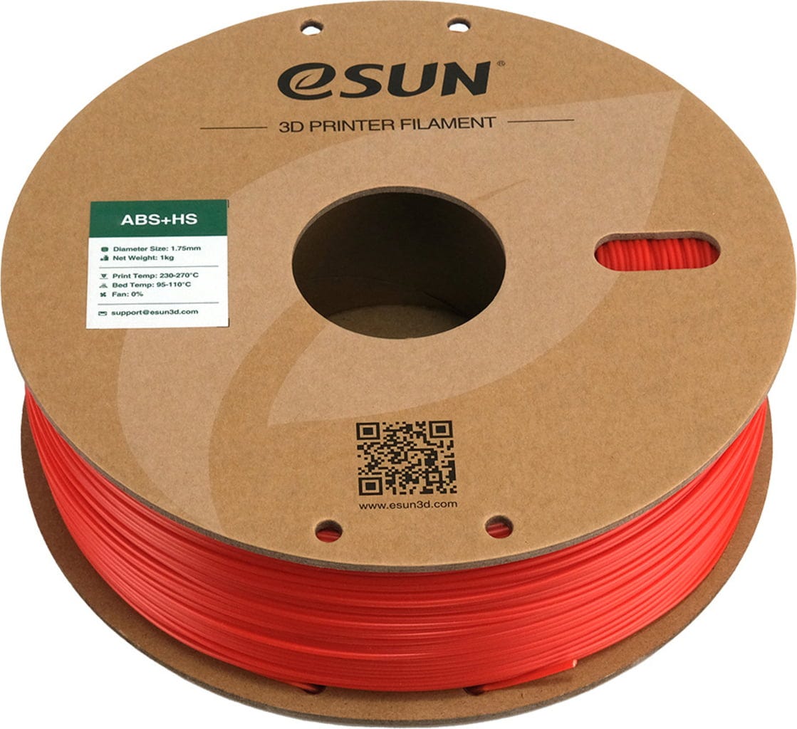 eSUN  ABS+HS Red, 1,75 mm / 1000 g    ABS-Material für den High Speed-Druck