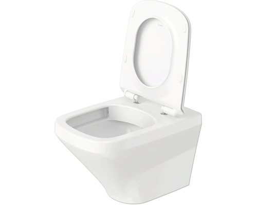 DURAVIT randloze wandclosetset Durastyle Randloos wit met soft-close toiletzitting en verborgen bevestiging 45510900A1