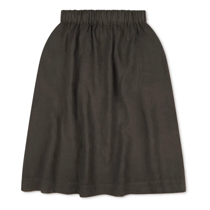 Matona Jupe Midi Lin | Noir