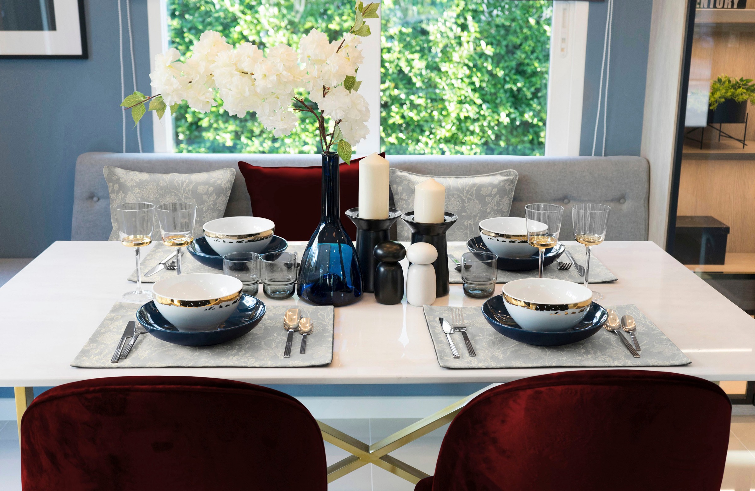 Adam Platzset »Flower Cuveé Light« GOTS organic,zertifiziert durch CERES 0242,Made in Germany