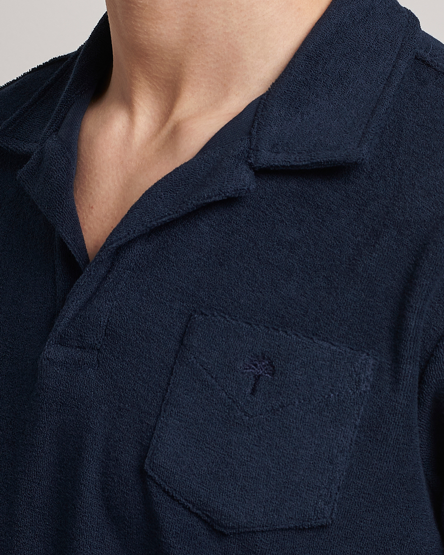OAS Short Sleeve Terry Polo Navy