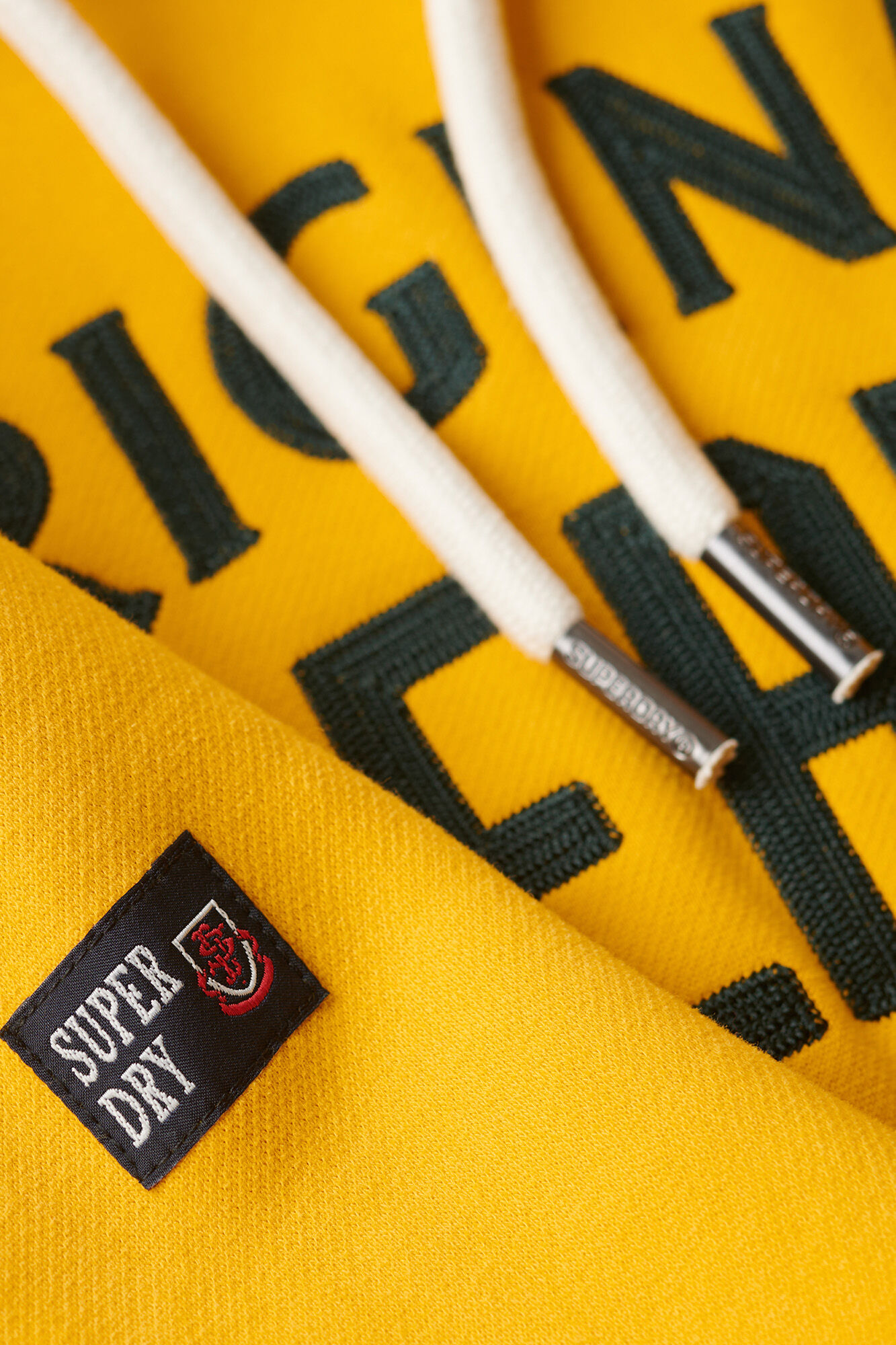 Moletom com Capuz Estampado com Letras Atléticas