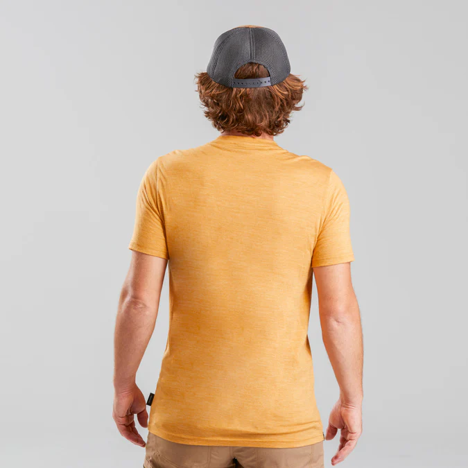 Decathlon Forclaz - Camiseta Forclaz Masculina de Viagem em Lã Merino 500