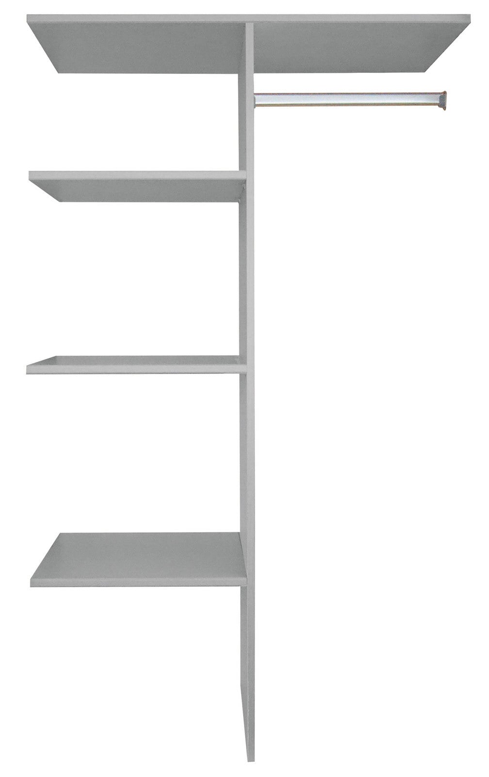 Wäscheeinteilung linegrey für Fachbreite 100 cm/ Schrankhöhe 220 cm