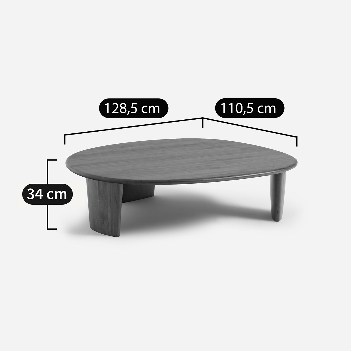AM.PM<br>Mesa de centro em mármore âmbar, Guimel