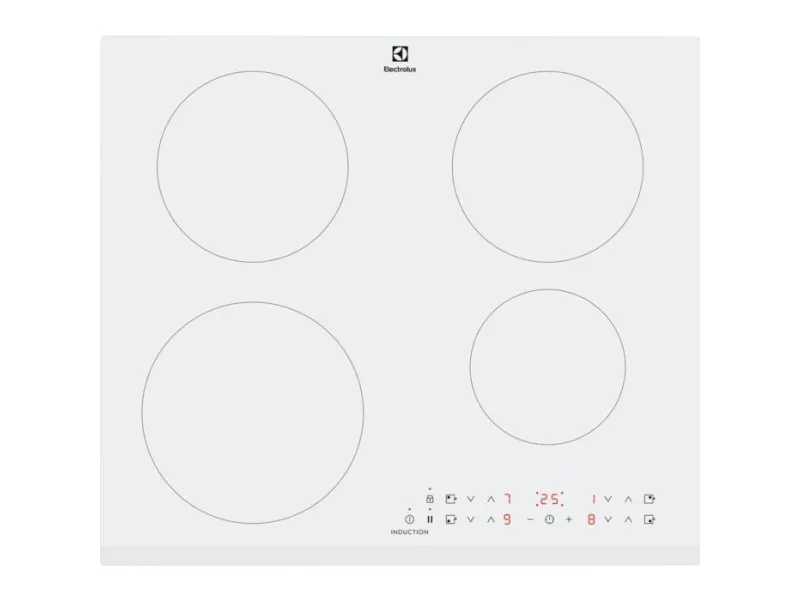Electrolux LIR60430BW, Hvid, Indbygget, 60 cm, Zone induktionskogeplade, 4 zone(s), 4 zone(s)