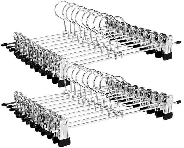 Buks / nederdel bøjle med clips 20-pack