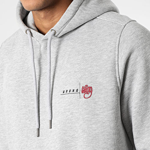 Sweat Capuche Reload Hood Gris Chiné