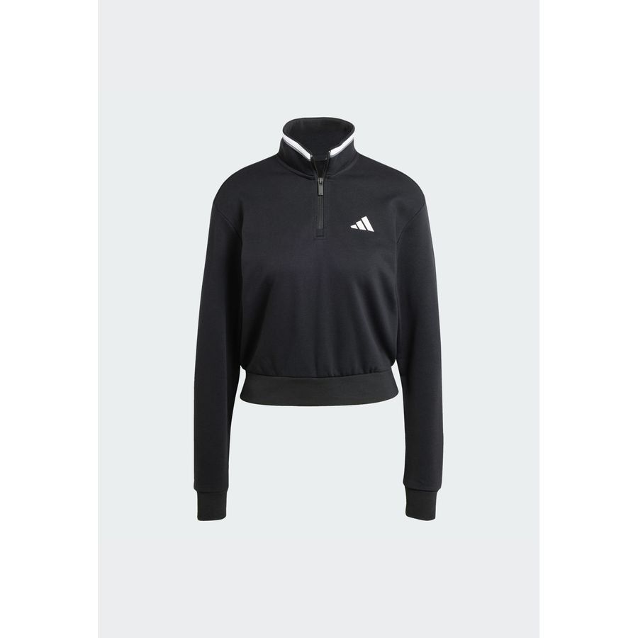 Adidas Veste de survêtement courte molleton à quart de zip Essentials Color Pop
