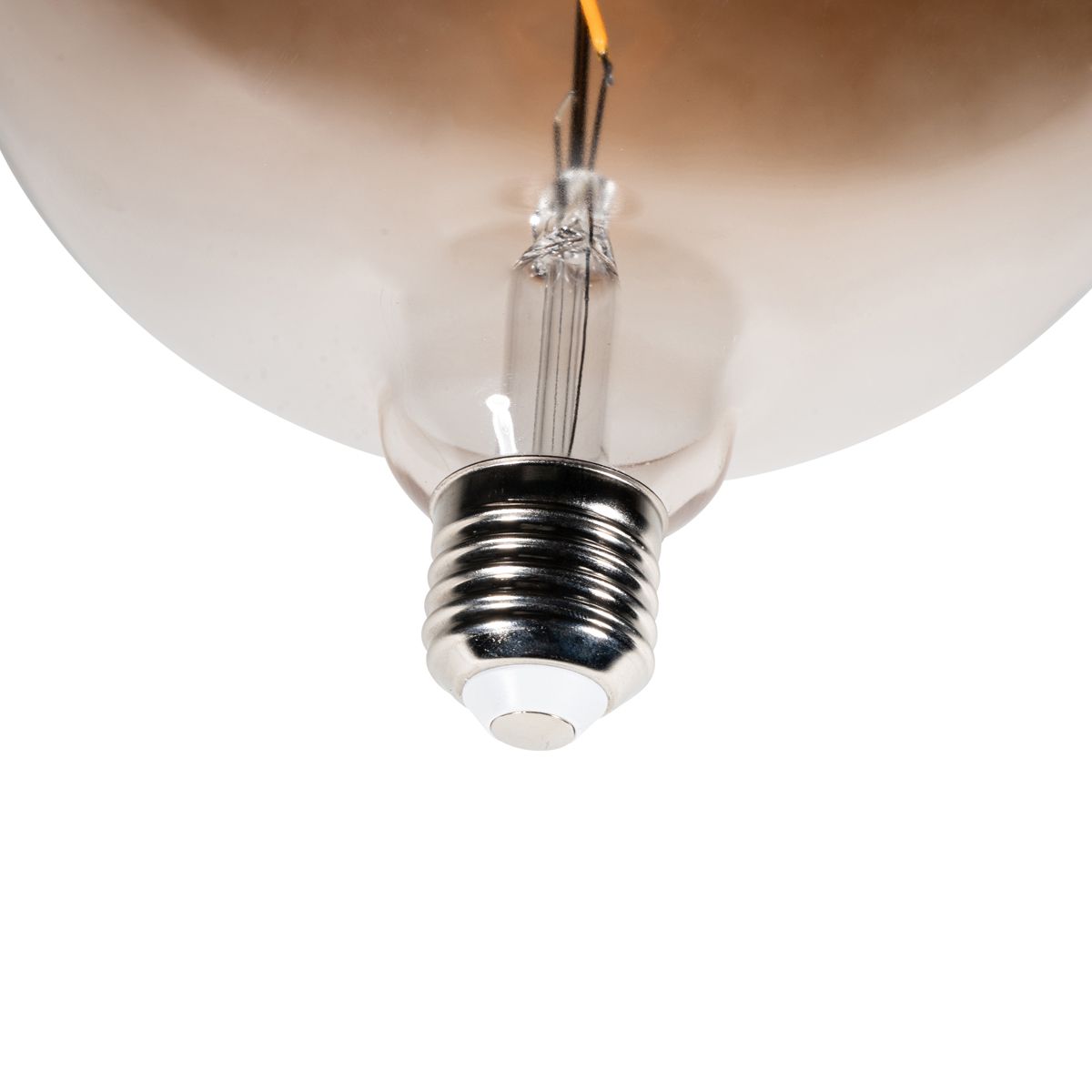 Set van 5 E27 dimbare LED lampen G170 bruin 4,9W 130 lm 1800K