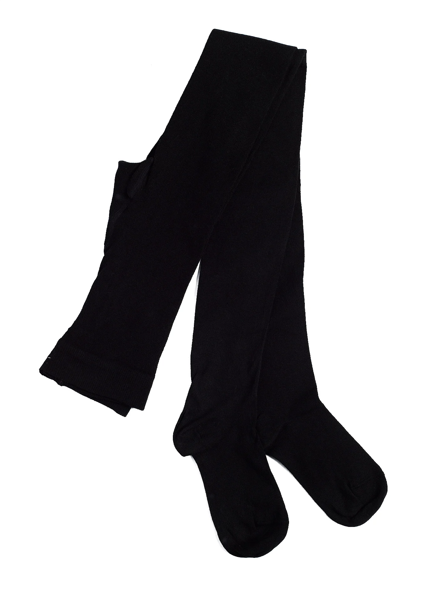 Collants veloutés semi-opaque en coton mélangé | Noir