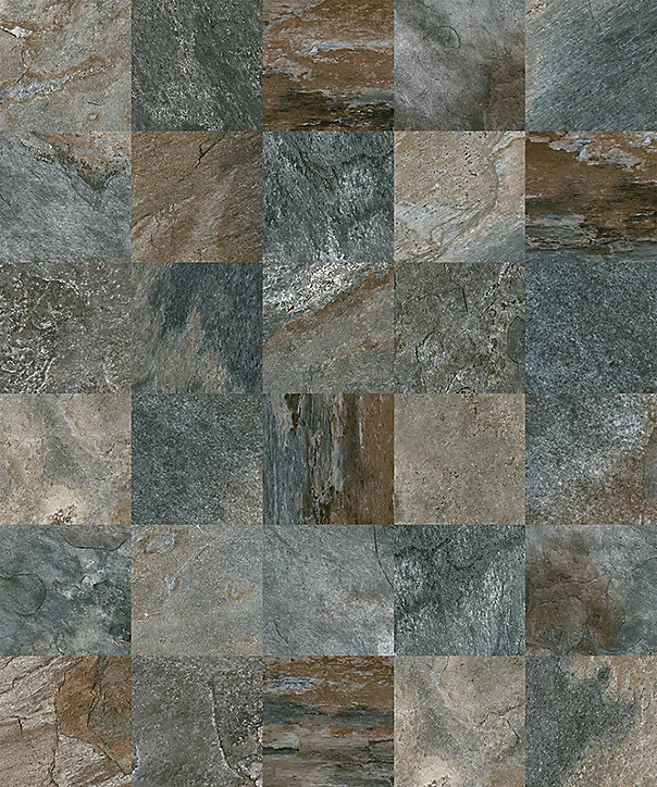 Carrelage sol et mur gris Denali 20 x 20 cm