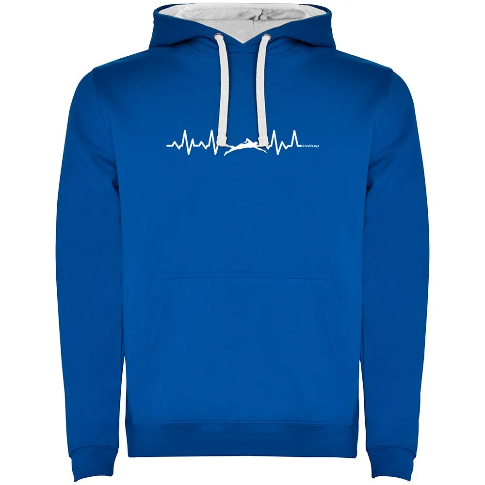 Kruskis Swimming Heartbeat Two-Colour kapuzenpullover