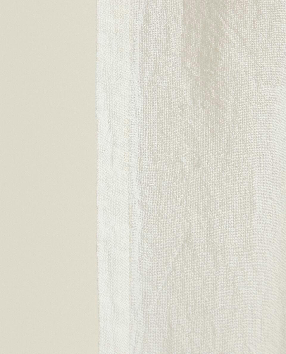 CORTINA DE LINHO BRANCO