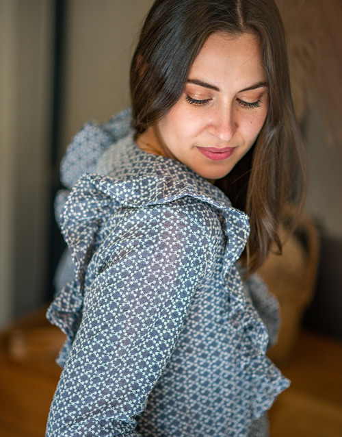 Céleste - CARLA - Bleu / Ecru