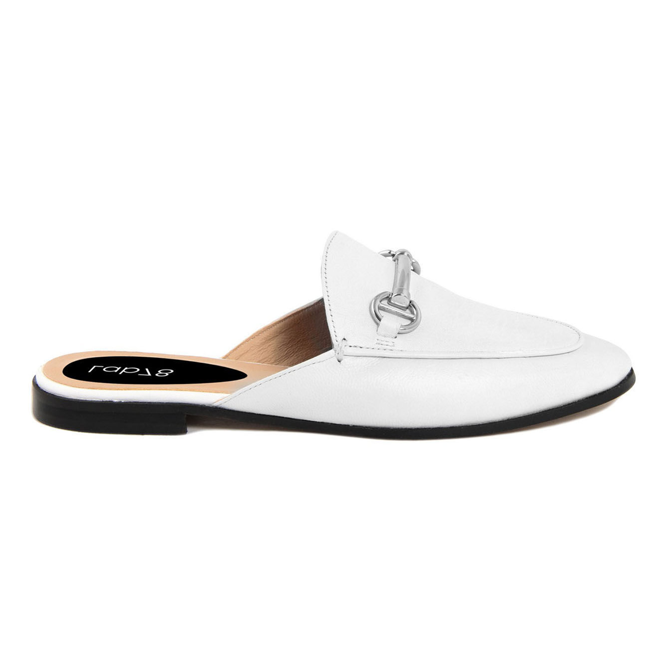 Lab78 Mules en Cuir Rita blanches