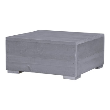 Salontafel Blijdeld grijs steigerhout 76 x 76 cm