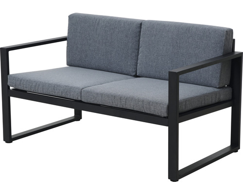 Garden Place Alice 4-zits tuinmeubelset bestaande uit: zwarte aluminium tafel