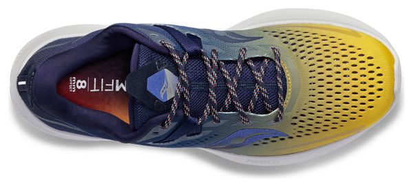 Chaussures Running Saucony Ride 15 Night Lite Noir Jaune Femme