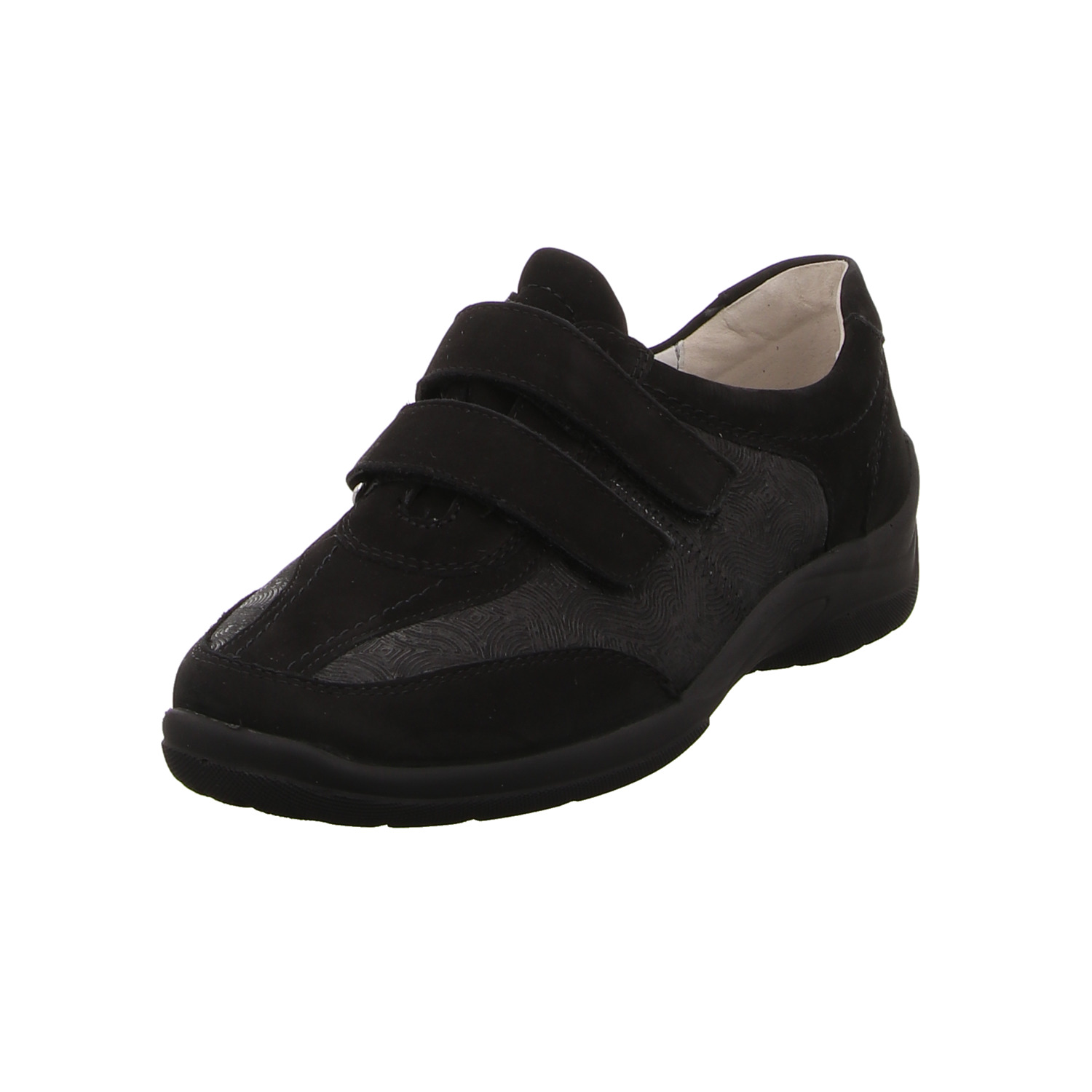 Waldläufer Halbschuh schwarz schwarz