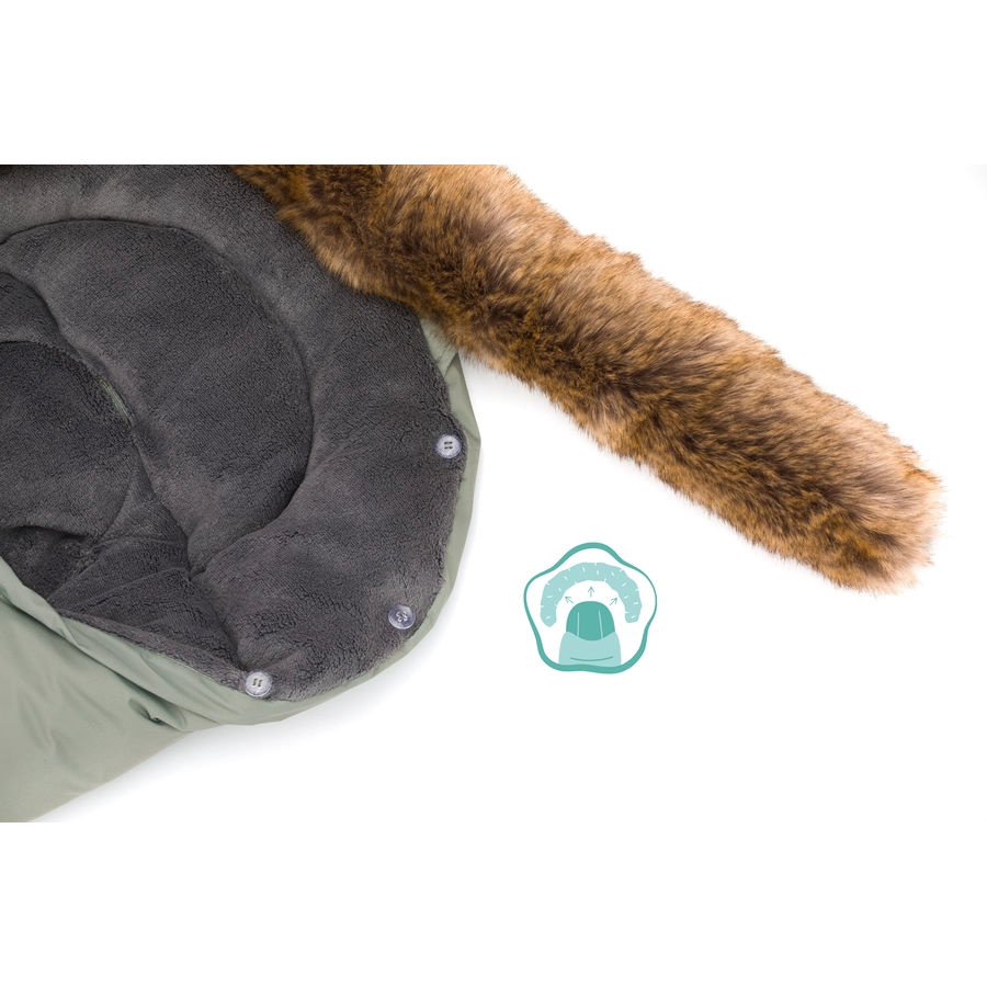fillikid Winterfußsack Lhotse Gr. 0 Salbei